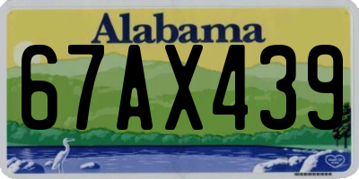 AL license plate 67AX439