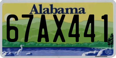 AL license plate 67AX441