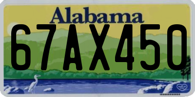 AL license plate 67AX450