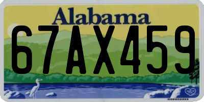 AL license plate 67AX459