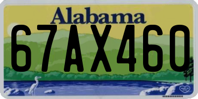 AL license plate 67AX460