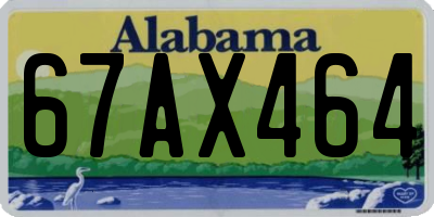 AL license plate 67AX464