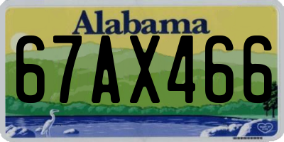 AL license plate 67AX466