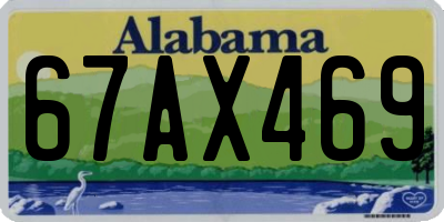 AL license plate 67AX469