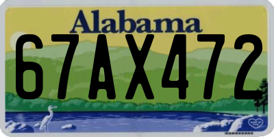 AL license plate 67AX472