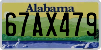 AL license plate 67AX479