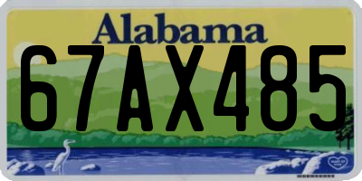 AL license plate 67AX485
