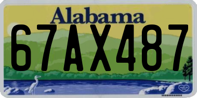 AL license plate 67AX487