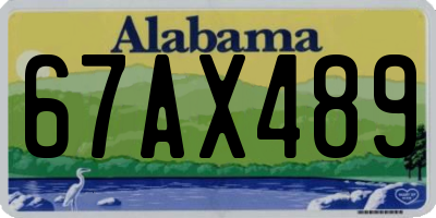 AL license plate 67AX489