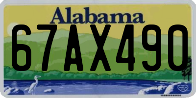 AL license plate 67AX490