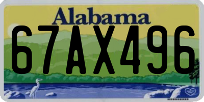 AL license plate 67AX496