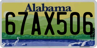 AL license plate 67AX506
