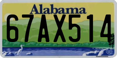 AL license plate 67AX514