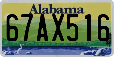 AL license plate 67AX516