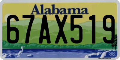 AL license plate 67AX519