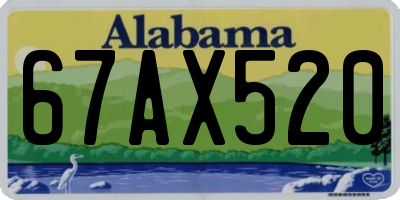 AL license plate 67AX520