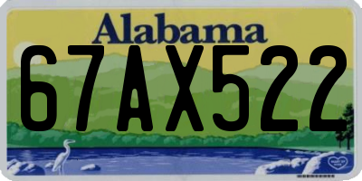AL license plate 67AX522