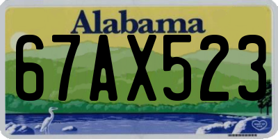 AL license plate 67AX523