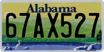 AL license plate 67AX527