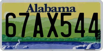 AL license plate 67AX544