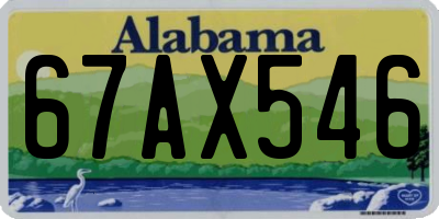 AL license plate 67AX546