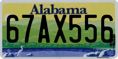 AL license plate 67AX556