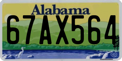 AL license plate 67AX564