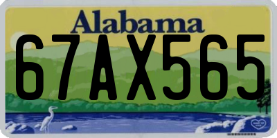 AL license plate 67AX565