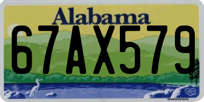 AL license plate 67AX579