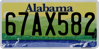 AL license plate 67AX582