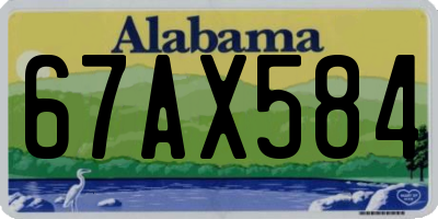 AL license plate 67AX584