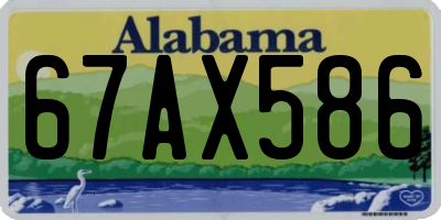 AL license plate 67AX586