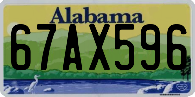 AL license plate 67AX596