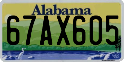 AL license plate 67AX605
