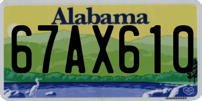 AL license plate 67AX610