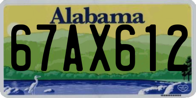 AL license plate 67AX612