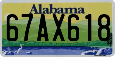 AL license plate 67AX618