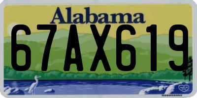 AL license plate 67AX619