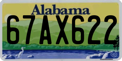 AL license plate 67AX622
