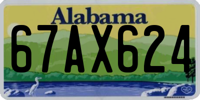 AL license plate 67AX624