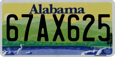 AL license plate 67AX625