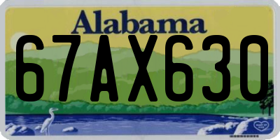 AL license plate 67AX630