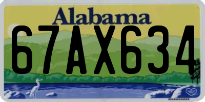 AL license plate 67AX634