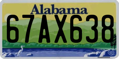 AL license plate 67AX638