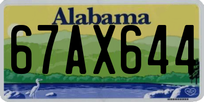 AL license plate 67AX644