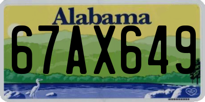 AL license plate 67AX649