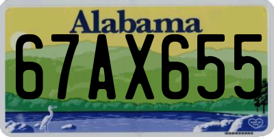 AL license plate 67AX655