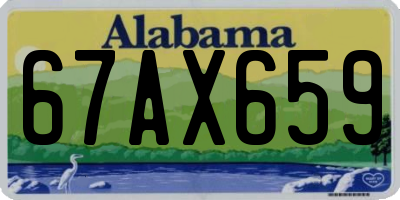 AL license plate 67AX659