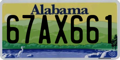 AL license plate 67AX661