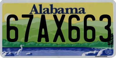 AL license plate 67AX663